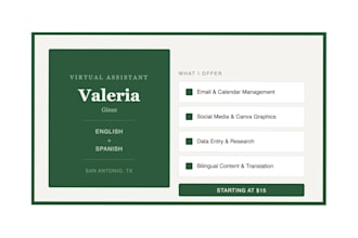 be your reliable bilingual english and spanish VA