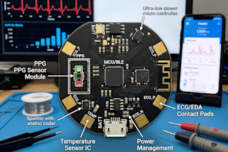 develop smart wearable biosensor pcb for real time health monitoring systems