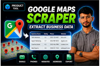 provide a google maps scraper for business data extraction