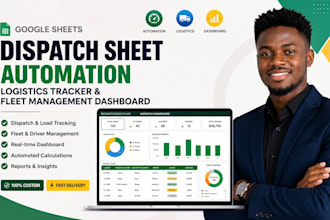 dispatch sheet automation logistics tracker and fleet management dashboard