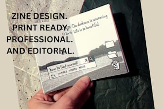 provide professional zine layout design and indie magazine formatting