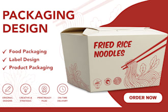 design print ready food packaging for your product