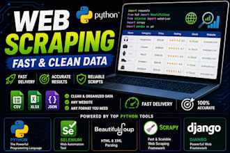 do professional web scraping and data extraction