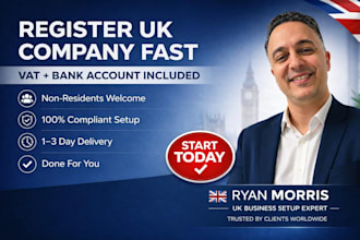 register UK company with vat and bank account complete business solution