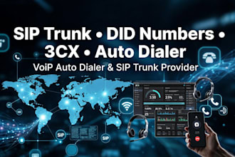 do sip trunk, did number 3cx auto dialer voip auto dialer and sip trunk provider