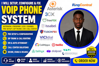 setup phone system for your company using 3cx and asterisk