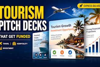 tourism investor pitch decks travel startup presentations investment decks