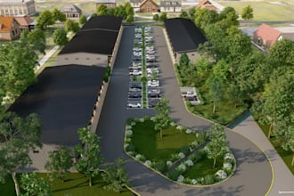 develop modern commercial warehouse,business park design, industrial site layout