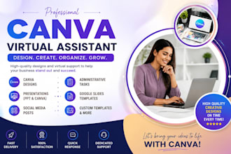 your canva virtual assistant, make canva template and convert image to canva