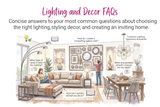 write lighting and decor faqs for your blogs and collection pages