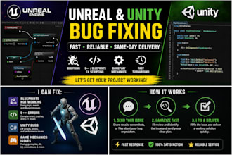 fix bugs in unreal or unity