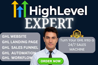 build gohighlevel website ghl sales funnel ghl landing page ghl automation