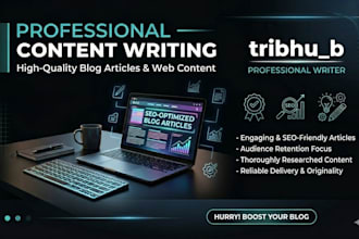 write engaging blog posts and articles for your website