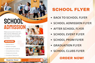 design a professional school flyer