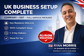 do UK business setup company registration vat full service package
