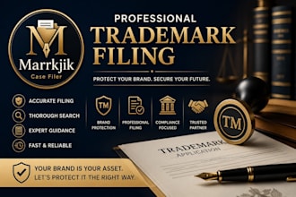 file your trademark professionally and handle your case with precision