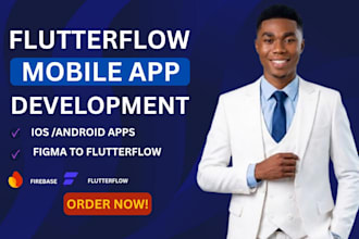 build flutterflow app developer  UI , backend  API integration