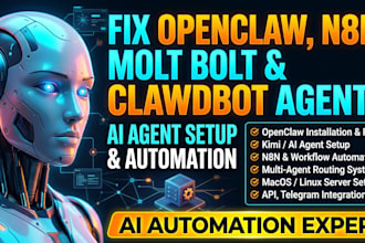 openclaw,setup ai automation, clawdbot, n8n agent with mac mini