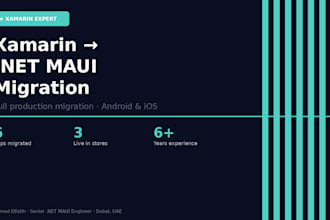 migrate your xamarin app to net maui for android and ios