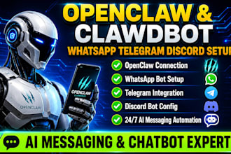 setup openclaw or clawdbot and connect to whatsapp, telegram or discord