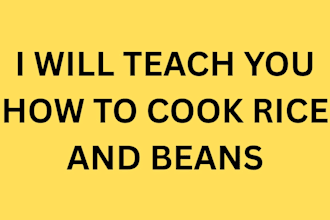 teach you how cook rice and beans