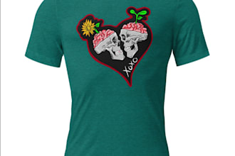 create bold cartoon tshirt designs for printful printify pod
