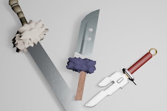 model anime and game weapons or acessories for roblox ucg