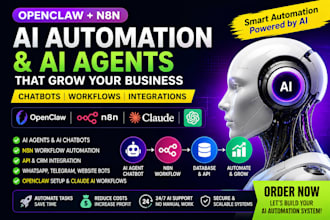 install openclaw ai agent configure claude ai chatbot n8n automation workflow