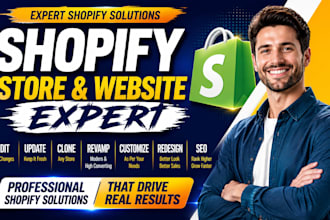 edit update clone revamp customize shopify store redesign shopify website SEO