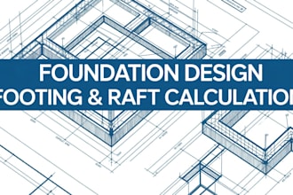 do footing and raft foundation design with bearing capacity calculation