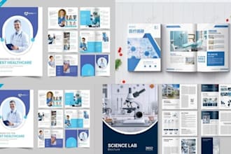 design sales medical product catalog healthcare service marketing brochure