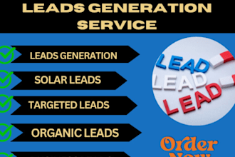 generate solar leads, solar panel leads and solar installation leads