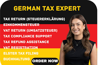 do german bookkeeping, buchhaltung, steuerberater via elster