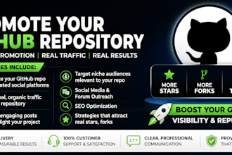 grow your github repo with organic social media promotion