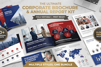design annual report ,company profile ,booklet design company brochure design