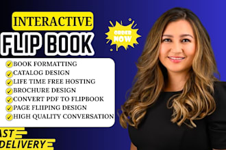 design a professional interactive flipbook for your business