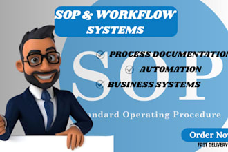 create sops, workflow systems, and business process documentation