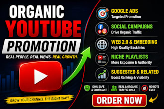 do organic youtube video promotion for channel growth