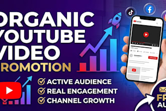 do organic youtube video promotion for organic channel growth