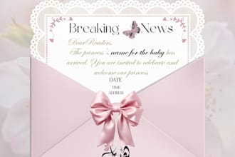 do baby showers, welcome baby, invitations for any party