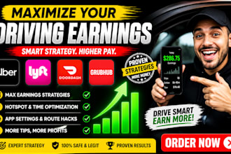 maximize uber, lyft, doordash and grubhub earnings with expert driver strategy