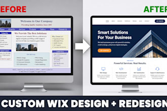 design redesign your wix website with a modern mobile ready layout