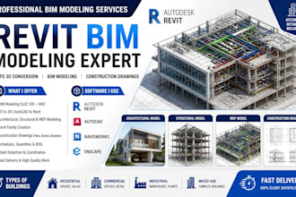 revit bim modeling 3d model autocad pdf to revit 2d to 3d conversion