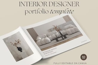 design modern real estate ebrochure, furniture product catalogue, lookbooks