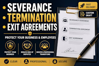 create severance termination and exit agreements