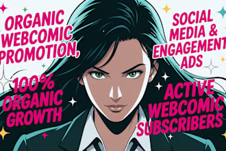 promote your webtoon, webcomic, or manga on voyceme, tapas