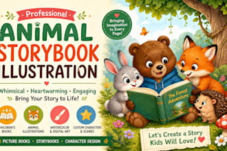 illustrate children storybook illustration watercolor children illustration book