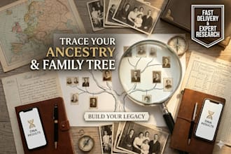 do expert genealogy research to trace yo