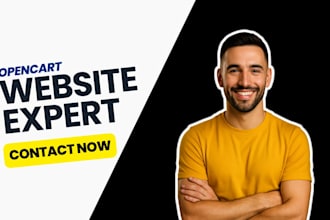 build opencart ecommerce webshop, redesign, revamp, fix and clone opencart store