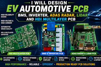 design ev automotive pcb bms inverter adas radar lidar and hdi multilayer pcb